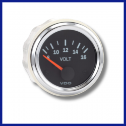 VDO Vision Chrome 12V Voltmeter 332-193