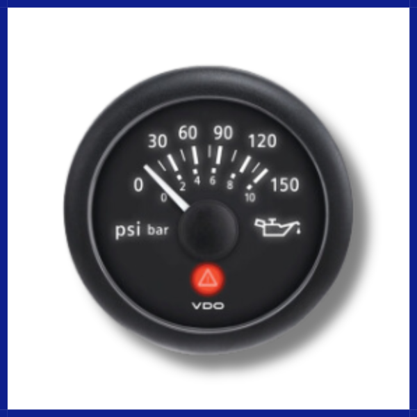 VDO 150 PSI Oil Pressure Gauge 12/24V,-A2C53413156