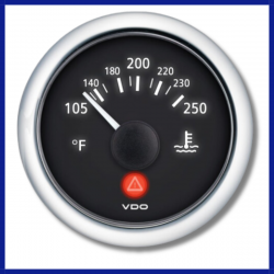 VDO 250°F/120°C Water Temperature Gauge 12/24V-A2C53413355-S