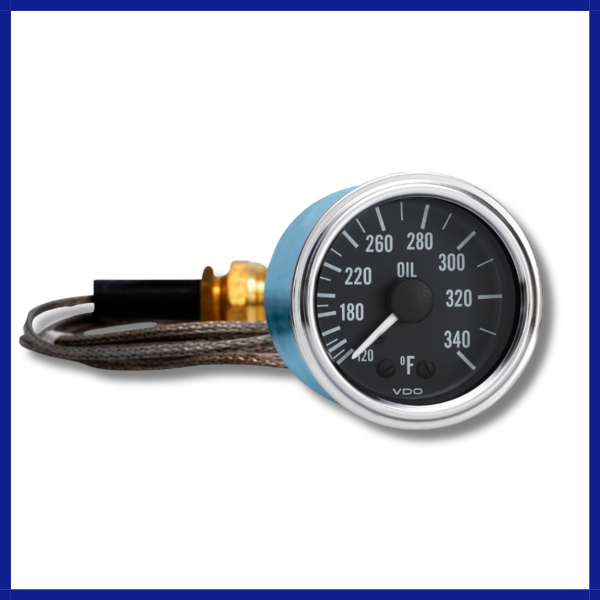 VDO Oil Temperature Gauge with 144"(12 Feet) Capillary