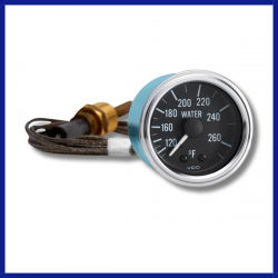 VDO Water Temperature Gauge with 144" (12Feet) Capillary