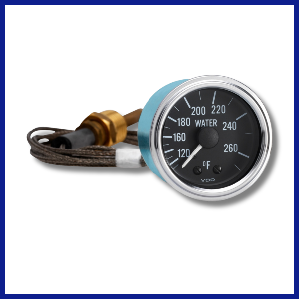 VDO Water Temperature Gauge with 144" (12Feet) Capillary