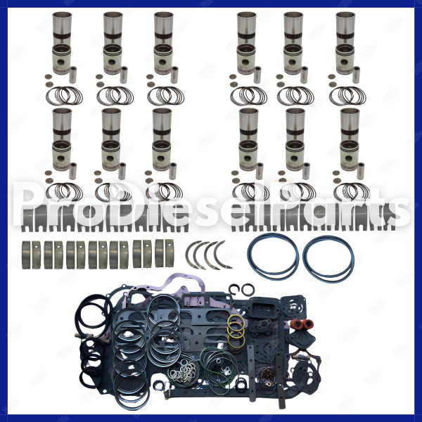 COMPLETE OVERHAUL KIT FIXED DETROIT DIESEL ENGINE 12V 71Non Turbo